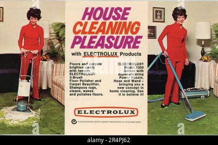 Electrolux pubblicità circa 1960s. Foto Stock