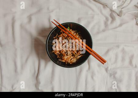 cibo giapponese a letto Foto Stock
