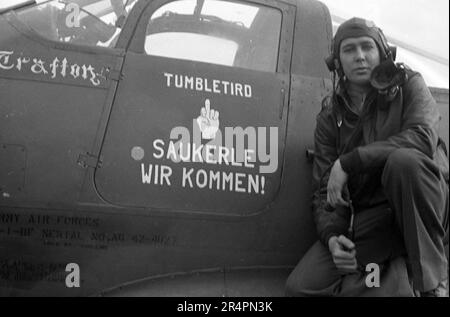 USAAF United States Army Air Force Bell P-39m Airacobra Foto Stock