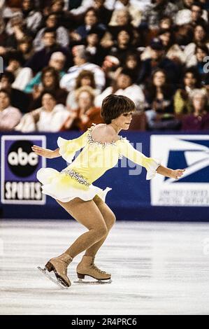 Dorthy Halill alla gara di pattinaggio a forma di USPS Pro-Am Challenge 1996 Foto Stock