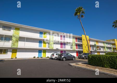 Il Saguaro Palm Springs, hotel boutique. Palm Springs, California, Stati Uniti. Foto Stock