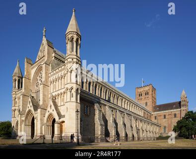 St Alban's Cathedral, Regno Unito Foto Stock