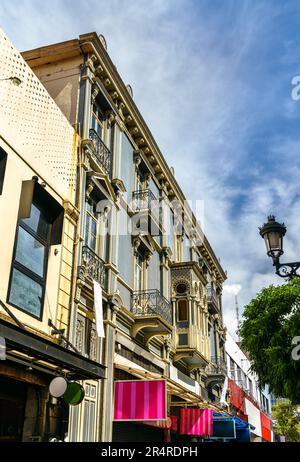 Architettura tradizionale del centro di San Jose, la capitale del Costa Rica Foto Stock