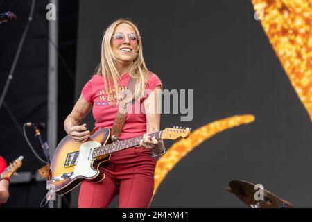 Napa, Stati Uniti. 28th maggio, 2023. Sheryl Crow durante il BottleRock Music Festival il 28 maggio 2023, a Napa, California (Foto di Daniel DeSlover/Sipa USA) Credit: Sipa USA/Alamy Live News Foto Stock