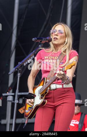 Napa, Stati Uniti. 28th maggio, 2023. Sheryl Crow durante il BottleRock Music Festival il 28 maggio 2023, a Napa, California (Foto di Daniel DeSlover/Sipa USA) Credit: Sipa USA/Alamy Live News Foto Stock