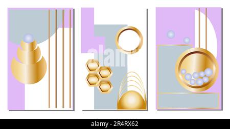 Astrazione dello sfondo del vettore. Carta da parati in stile astratto con motivi, pitture in colori caldi, design per poster, copertina, arte murale EPS10 Illustrazione Vettoriale