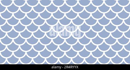 Pesci, sirena, drago squame modello senza cuciture. Coda sirena. Pesce e serpente scala sfondo. Astratto giapponese linea geometrica onda d'acqua e. Illustrazione Vettoriale
