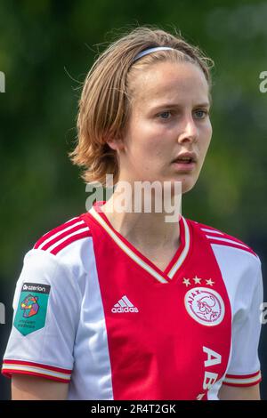 Amsterdam, Paesi Bassi. 29th maggio, 2023. Amsterdam, Paesi Bassi, 29th 2023 maggio: Un ritratto di Isa Kardinaal (26 Ajax) durante la finale della Vrouwen Eredivie Cup tra Ajax e Twente a De Toekomst ad Amsterdam, Paesi Bassi (Leiting Gao/SPP) Credit: SPP Sport Press Photo. /Alamy Live News Foto Stock