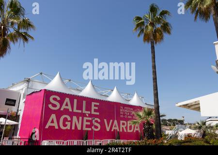 Cannes, Francia. 27th maggio, 2023. Veduta generale della Salle Agnes Varda durante il Festival di Cannes del 27 maggio 2023 a Cannes. Foto Stock