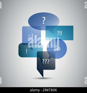 Bolle di discorso Illustrazione Vettoriale