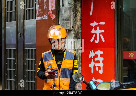 Vita quotidiana in Hainan Foto Stock