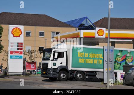 30 MAGGIO 2023/ distributore di benzina olandese a Kastrup Copenaghen Danimarca. .(Foto di Francis Joseph Dean/immagini del decano) Foto Stock