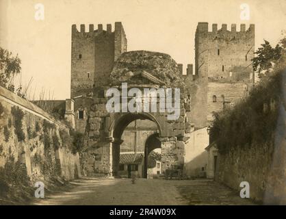 L'Arco di Drusus, Roma, Italia 1910s Foto Stock