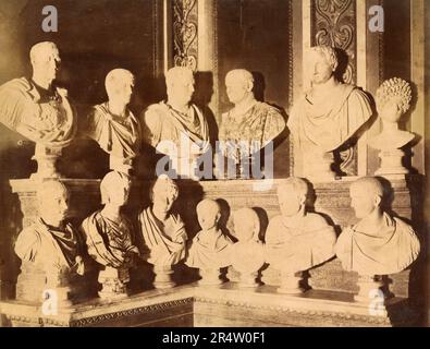 La Sala dei busti al Museo Capitolino, Roma, Italia 1900s Foto Stock