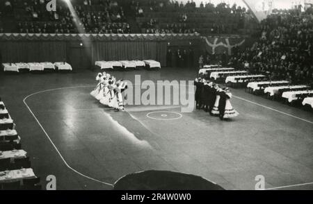 Conpetizione danzante nella sala di Copenaghen, Danimarca 1948 Foto Stock