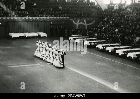 Conpetizione danzante nella sala di Copenaghen, Danimarca 1948 Foto Stock