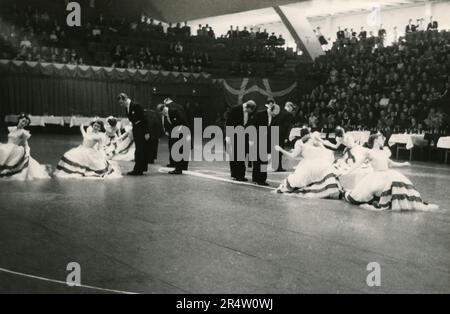 Conpetizione danzante nella sala di Copenaghen, Danimarca 1948 Foto Stock