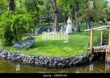 Lover's Park Yerevan - Fondazione Boghossiana. È stato progettato dal paesaggista svizzero Pierre Rembach. Yerevan Armenia Foto Stock