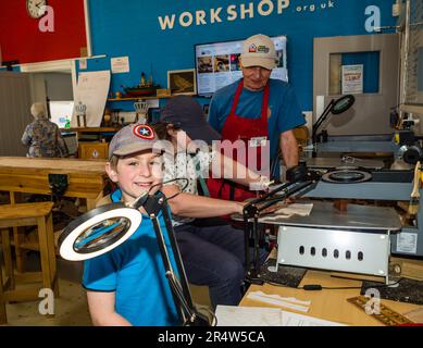 Budleigh Salterton Gala Week. Workshop della comunità. Foto Stock