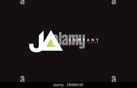 Lettere alfabete JA iniziali Monogramma logo AJ, J e A. Illustrazione Vettoriale