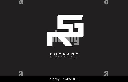 Lettere alfabetiche RSG iniziali logo monogramma Illustrazione Vettoriale