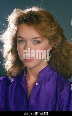 L'attrice francese Sabine Haudepin nel 1986. Foto Stock