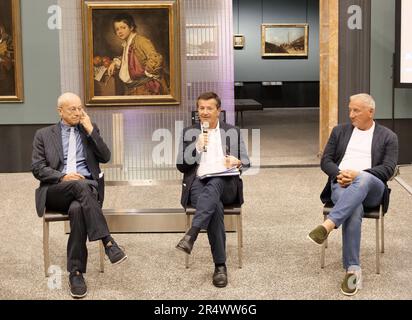 Bergamo, Italia. 30th maggio, 2023. Per celebrare Bergamo capitale della cultura bresciana Rai documentari propone 'i Monti della cultura', un documentario che racconta il patrimonio artistico delle valli bergamasche e bresciane Credit: Agenzia indipendente per le foto/Alamy Live News Foto Stock