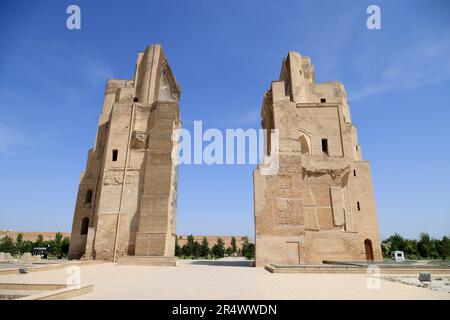 Vista del Mausoleo di Jahongir, Uzbekistan Foto Stock