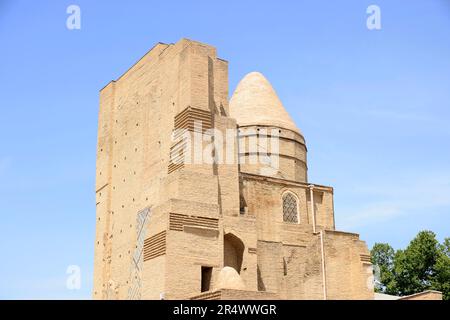 Vista del Mausoleo di Jahongir, Uzbekistan Foto Stock