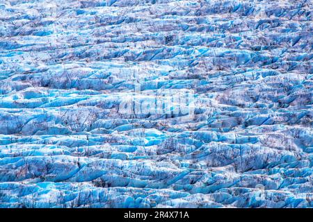 Vista aerea dei ghiacciai del Taku ingresso in Alaska. Foto Stock