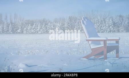 Diapositiva del modello delle risorse grafiche con alberi invernali innevati e cielo blu Foto Stock