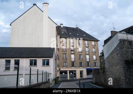 Francia, Bretagna, Dinan il 2021-09-17. Turismo e illustrazione della vita quotidiana in Bretagna. Fotografia di Martin Bertrand. Francia, Bretagne, Dinan le Foto Stock