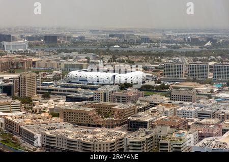 Vista aerea dello Stadio al-Maktoum, Dubai, Emirati Arabi Uniti Foto Stock