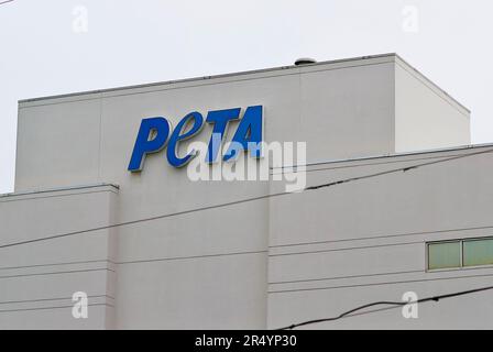 Norfolk, Virginia, USA - 30 maggio 2023: La gente per il trattamento etico degli animali (PETA) sede centrale. Foto Stock