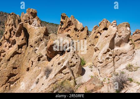 Bandelier National Monument, riserva nazionale del New Mexico Foto Stock