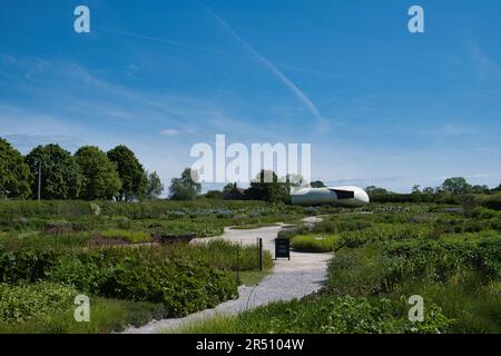 Giardini presso il complesso Hauser & Wirth nel Somerset Foto Stock