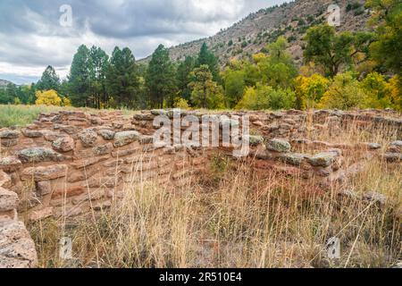 Bandelier National Monument, riserva nazionale del New Mexico Foto Stock