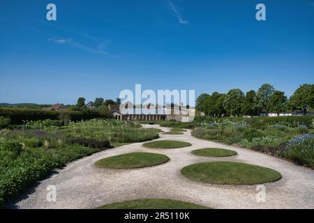 Giardini presso il complesso Hauser & Wirth nel Somerset Foto Stock