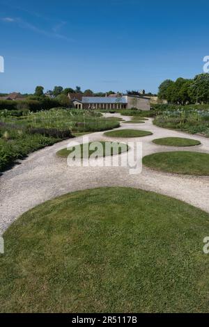 Giardini presso il complesso Hauser & Wirth nel Somerset Foto Stock