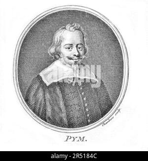 John Pym (1584 - 1643) - membro del Parlamento per Tavistock di Thomas Chambars (d. 1789) Foto Stock