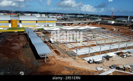 salvador, bahia, brasile 29,2023 maggio: stazione della metropolitana nella città di salvador. Foto Stock