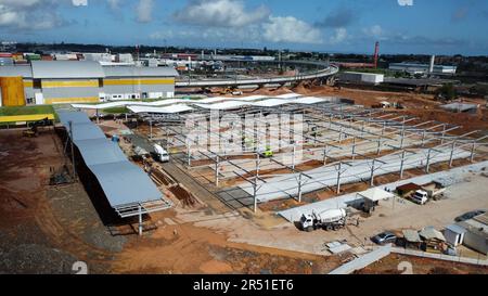 salvador, bahia, brasile 29,2023 maggio: stazione della metropolitana nella città di salvador. Foto Stock