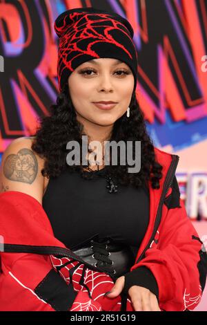 Los Angeles, California. 30th maggio, 2023. Roisee partecipa alla prima mondiale di 'Spider-Man: Across the Spider-Verse' al Regency Village Theatre il 30 maggio 2023 a Los Angeles, California. Credit: Jeffrey Mayer/JTM Photos/Media Punch/Alamy Live News Foto Stock