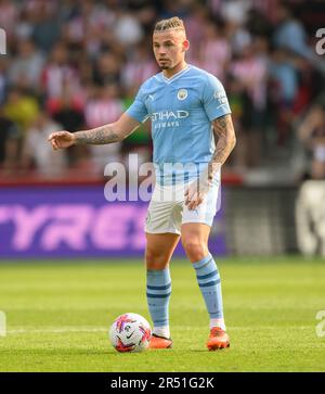 28 maggio 2023 - Brentford contro Manchester City - Premier League - GTECH Community Stadium Kalvin Phillips di Manchester City durante la partita contro Brentford al GTECH Community Stadium. Foto : Mark Pain / Alamy Live News Foto Stock