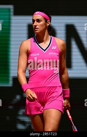 Julien Mattia / le Pictorium - Caroline Garcia contro Anna Blinkova - 27/5/2023 - Francia / Ile-de-France (regione) / Parigi - Caroline Garcia in azione durante la sua seconda partita contro Anna Blinkova al Roland Garros Open di tennis torneo di Parigi il 31 maggio 2023. Foto Stock