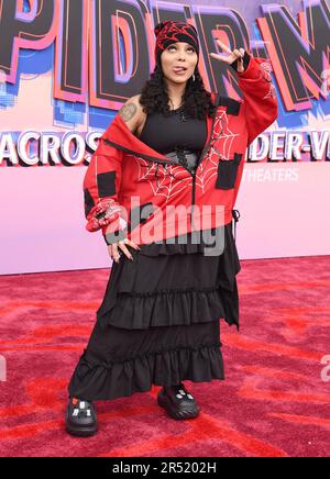 Los Angeles, Stati Uniti. 30th maggio, 2023. Roisee arriva alla prima mondiale "Spider-Man: Across the Spider-Verse" di Sony Picture tenutasi al Regency Village Theatre di Los Angeles, California, il 30 maggio 2023. © Janet Gough/AFF-USA.COM Credit: AFF/Alamy Live News Foto Stock