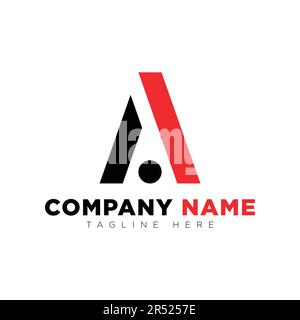 eps10 lettera iniziale del vettore un modello di disegno di marchio. lettera un'icona o un simbolo isolato su sfondo bianco Illustrazione Vettoriale