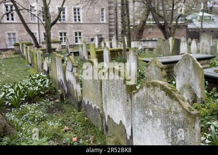 Campo di sepoltura di Bunhill Fields, Londra. Foto Stock