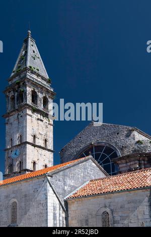 Chiesa di San Nicholas, Perast, Baia di Cattaro, Montenegro Foto Stock