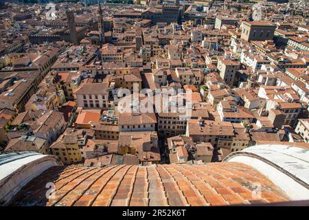 Firenze, Italia: vista panoramica dalla cima del Duomo Foto Stock